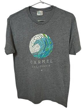 Vintage Carmel California SURF Gray Graphic Tee Men’s M